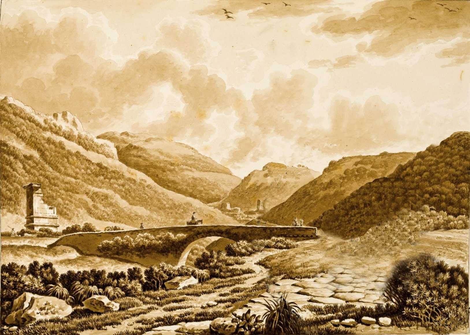 Via Appia con Pietra Miliare